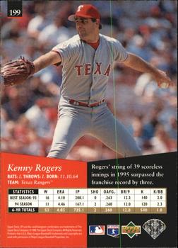 1995 SP - Superbafoil #199 Kenny Rogers Back