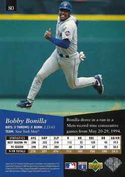 1995 SP - Superbafoil #80 Bobby Bonilla Back