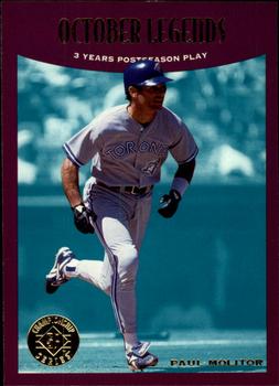 1995 SP Championship #110 Paul Molitor Front
