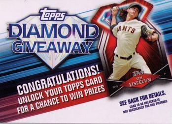 2011 Topps - Diamond Giveaway #TDG-10 Tim Lincecum Front