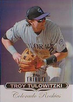 2011 Topps Tribute #9 Troy Tulowitzki Front