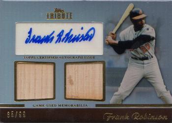 2011 Topps Tribute - Autograph Dual Relics #TADR-FR Frank Robinson Front