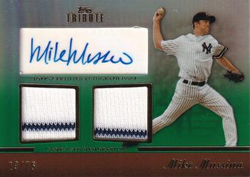 2011 Topps Tribute - Autograph Dual Relics Green #TADR-MM Mike Mussina Front