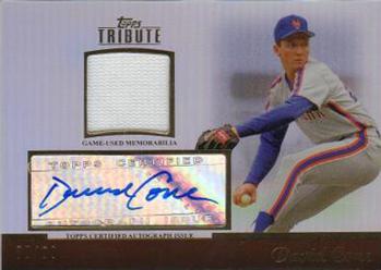 2011 Topps Tribute - Autograph Relics #TAR-DC David Cone Front