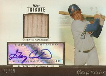 2011 Topps Tribute - Autograph Relics #TAR-GC1 Gary Carter Front