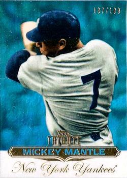 2011 Topps Tribute - Blue #30 Mickey Mantle Front
