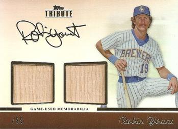 2011 Topps Tribute - Dual Relics #TDR-RY Robin Yount Front