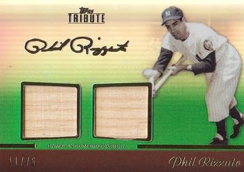 2011 Topps Tribute - Dual Relics Green #TDR-PR Phil Rizzuto Front