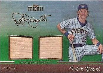 2011 Topps Tribute - Dual Relics Green #TDR-RY Robin Yount Front