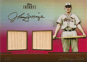 2011 Topps Tribute - Dual Relics Red #TDR-JM Johnny Mize Front