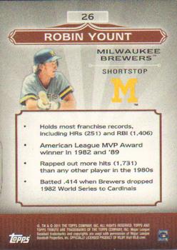 2011 Topps Tribute - Green #26 Robin Yount Back