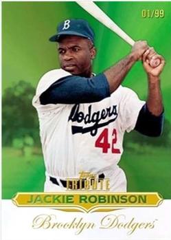 2011 Topps Tribute - Green #35 Jackie Robinson Front