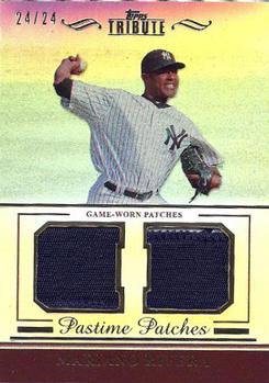 2011 Topps Tribute - Pastime Patches Dual #PP-MR Mariano Rivera Front
