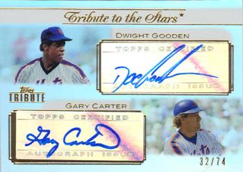 2011 Topps Tribute - Tribute to the Stars Dual Autographs #TSA-GC Dwight Gooden / Gary Carter Front