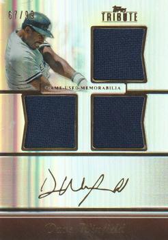2011 Topps Tribute - Triple Relics #TTR-DW Dave Winfield Front
