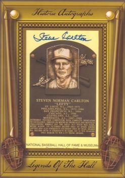 2011 Historic Autographs Legends of the Hall #NNO Steve Carlton Front