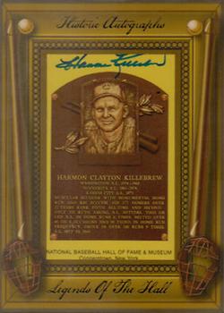 2011 Historic Autographs Legends of the Hall #NNO Harmon Killebrew Front
