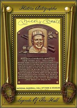 2011 Historic Autographs Legends of the Hall #NNO Mickey Mantle Front