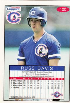 1993-94 Fleer Excel #100 Russ Davis Back