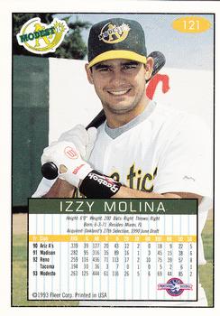 1993-94 Fleer Excel #121 Izzy Molina Back