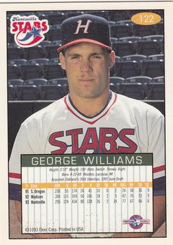 1993-94 Fleer Excel #122 George Williams Back