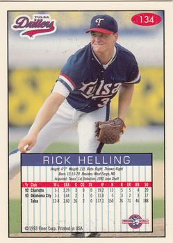 1993-94 Fleer Excel #134 Rick Helling Back