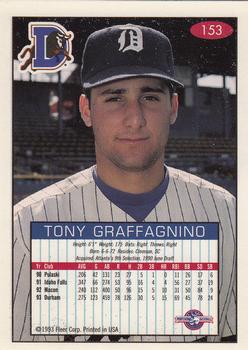 1993-94 Fleer Excel #153 Tony Graffagnino Back
