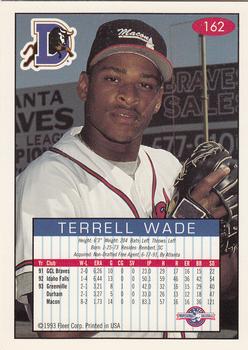 1993-94 Fleer Excel #162 Terrell Wade Back