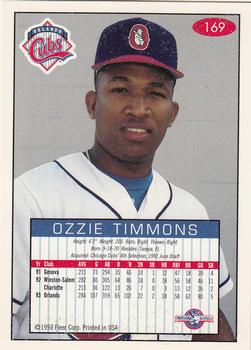 1993-94 Fleer Excel #169 Ozzie Timmons Back