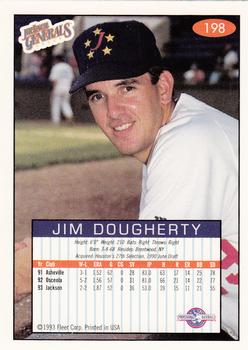 1993-94 Fleer Excel #198 Jim Dougherty Back