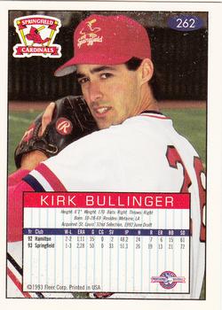 1993-94 Fleer Excel #262 Kirk Bullinger Back