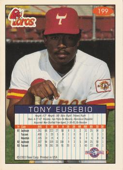 1993-94 Fleer Excel #199 Tony Eusebio Back