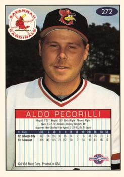 1993-94 Fleer Excel #272 Aldo Pecorilli Back