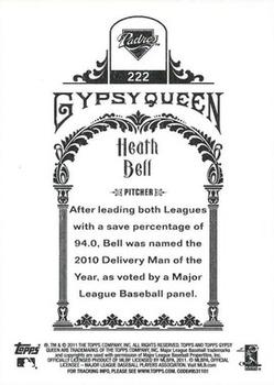 2011 Topps Gypsy Queen #222 Heath Bell Back