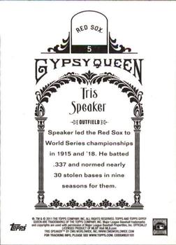 2011 Topps Gypsy Queen #5 Tris Speaker Back