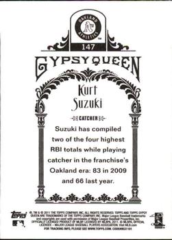 2011 Topps Gypsy Queen #147 Kurt Suzuki Back