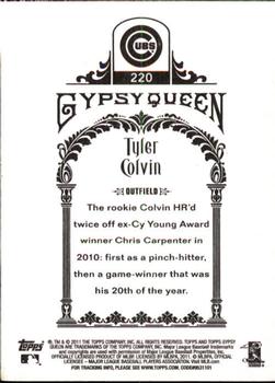 2011 Topps Gypsy Queen #220 Tyler Colvin Back