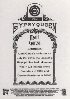 2011 Topps Gypsy Queen #247 Matt Garza Back