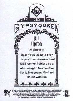 2011 Topps Gypsy Queen #282 B.J. Upton Back