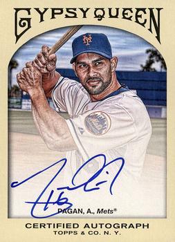 2011 Topps Gypsy Queen - Autographs #GQA-AP Angel Pagan Front