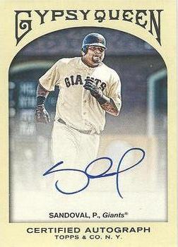 2011 Topps Gypsy Queen - Autographs #GQA-PS Pablo Sandoval Front