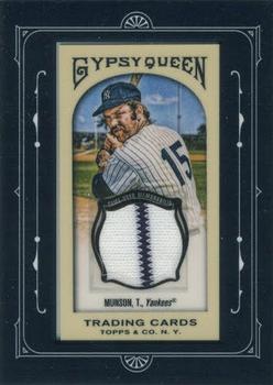 2011 Topps Gypsy Queen - Framed Mini Relics #FMRC-TM Thurman Munson Front