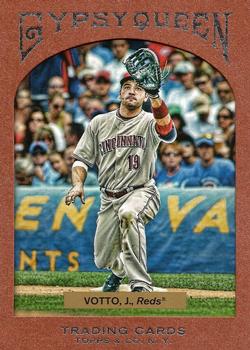 2011 Topps Gypsy Queen - Framed Paper #13 Joey Votto Front