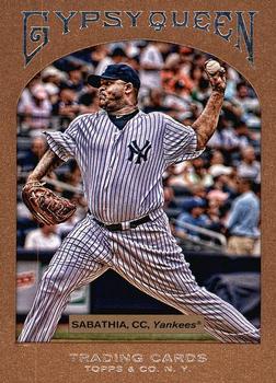 2011 Topps Gypsy Queen - Framed Paper #71 CC Sabathia Front