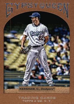 2011 Topps Gypsy Queen - Framed Paper #87 Clayton Kershaw Front