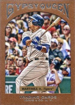 2011 Topps Gypsy Queen - Framed Paper #93 Victor Martinez Front