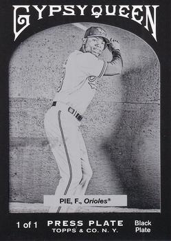 2011 Topps Gypsy Queen - Framed Printing Plate Black #272 Felix Pie Front
