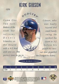 1995 SP Championship - Classic Performances #CP3 Kirk Gibson Back