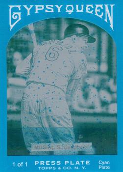 2011 Topps Gypsy Queen - Framed Printing Plate Cyan #97 Stan Musial Front