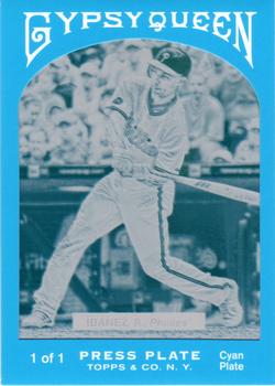 2011 Topps Gypsy Queen - Framed Printing Plate Cyan #139 Raul Ibanez Front
